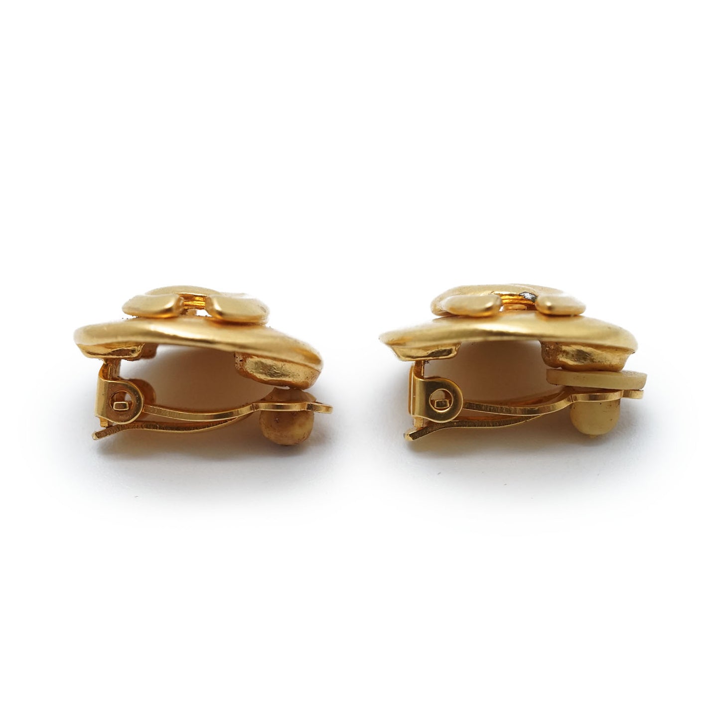 CC Logo Round Clip-On Earrings GP