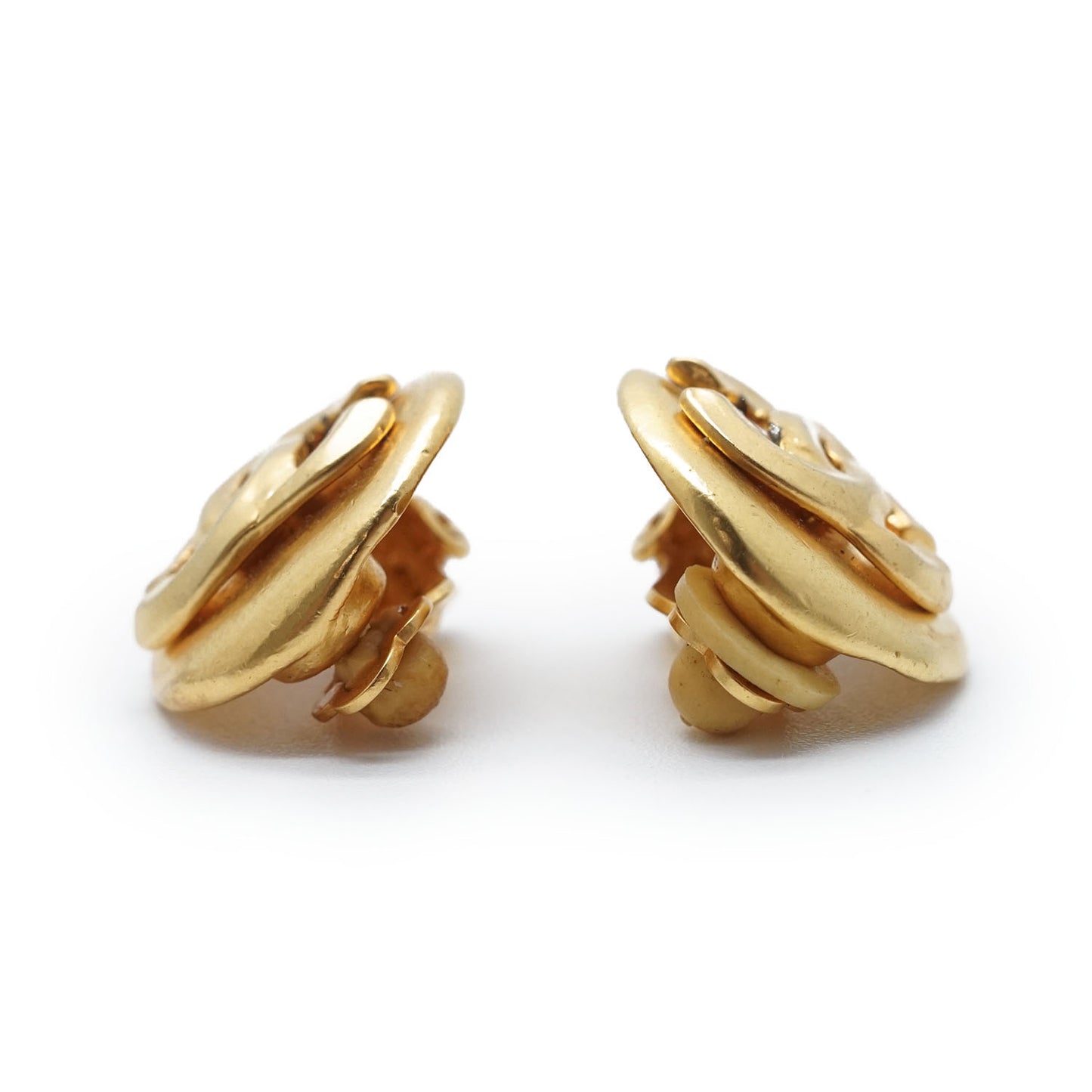 CC Logo Round Clip-On Earrings GP