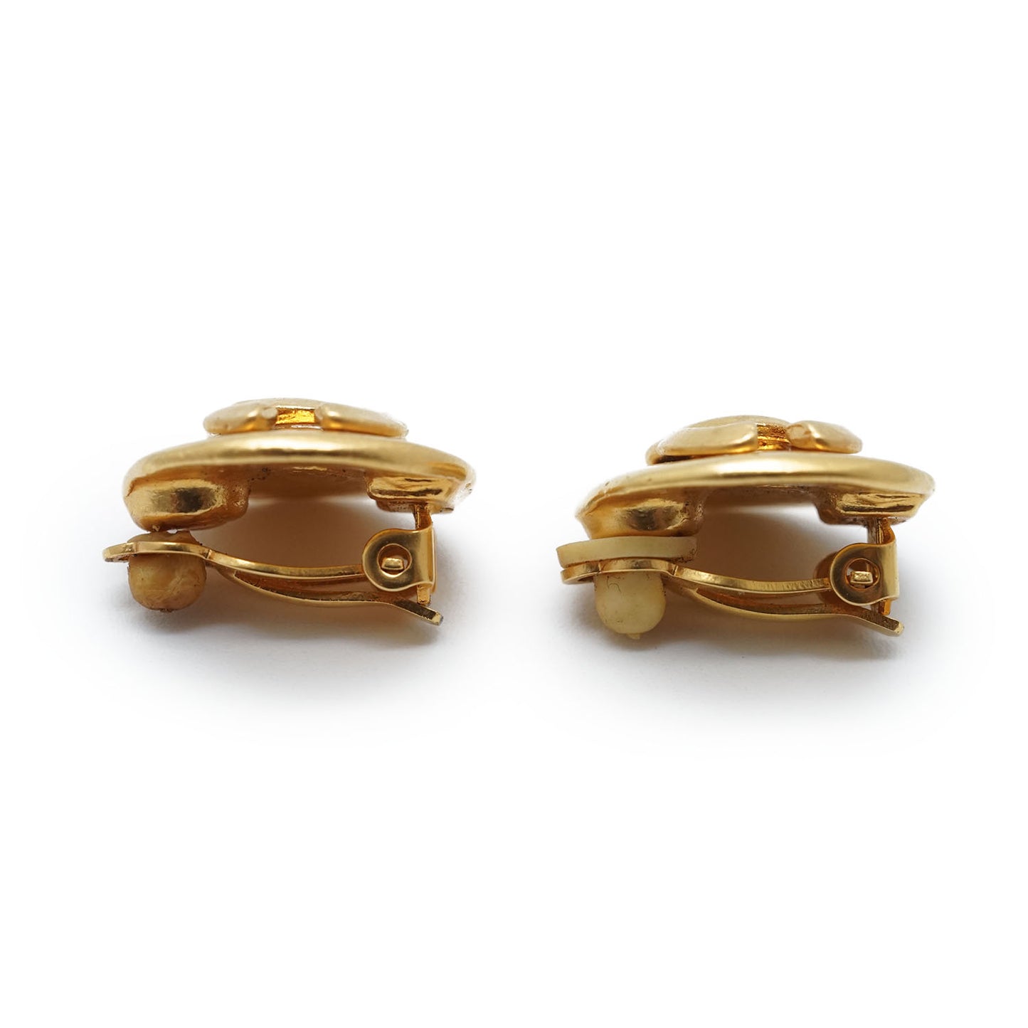 CC Logo Round Clip-On Earrings GP