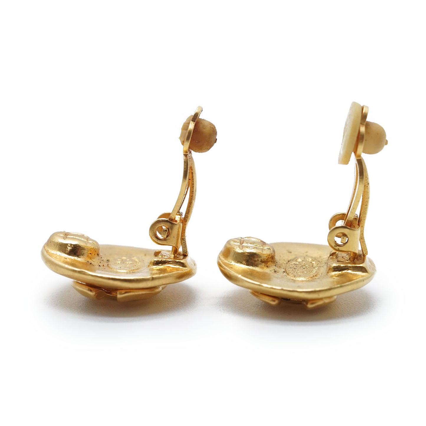 CC Logo Round Clip-On Earrings GP