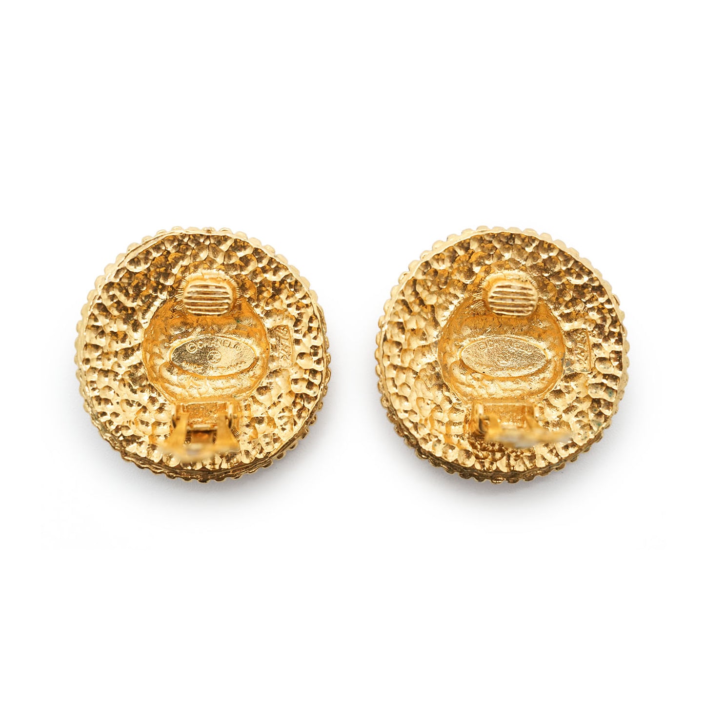 CC Filigree Round Clip-On Earrings GP