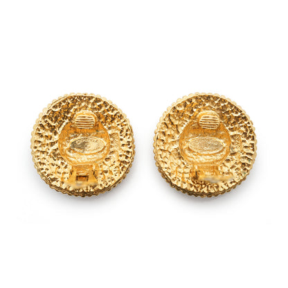 CC Filigree Round Clip-On Earrings GP