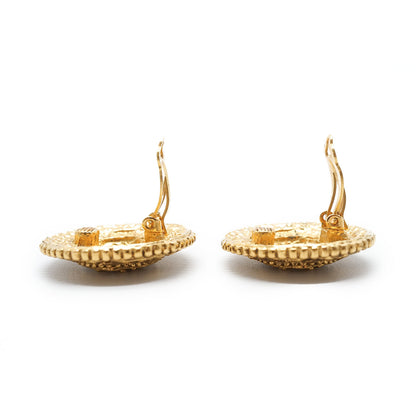 CC Filigree Round Clip-On Earrings GP