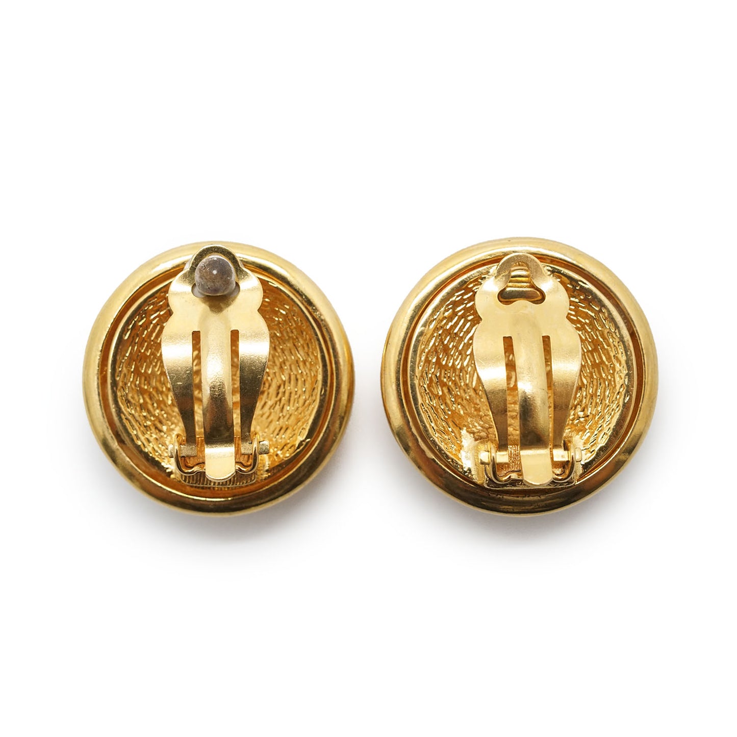 CC Logo Round Clip-On Earrings GP