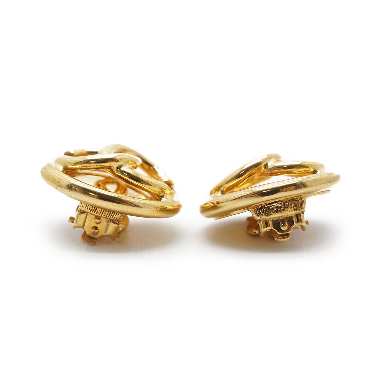 CC Logo Round Clip-On Earrings GP
