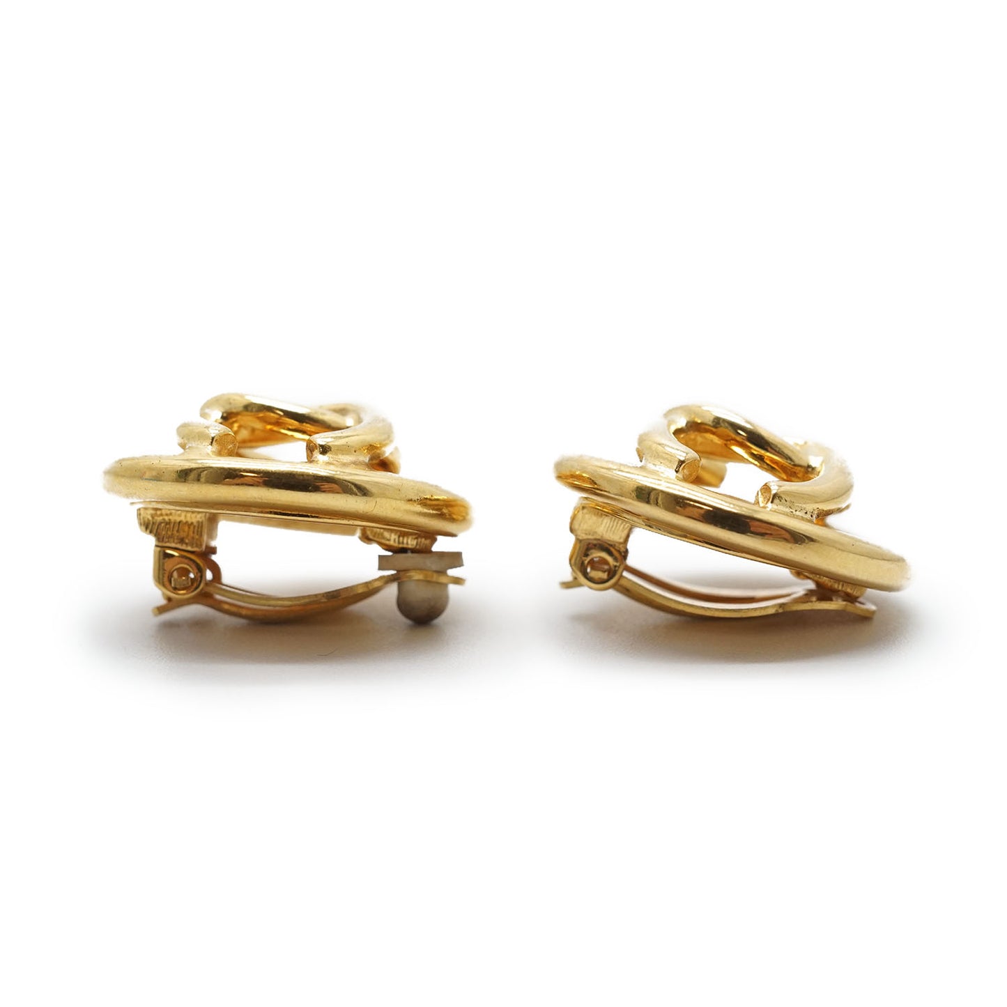 CC Logo Round Clip-On Earrings GP