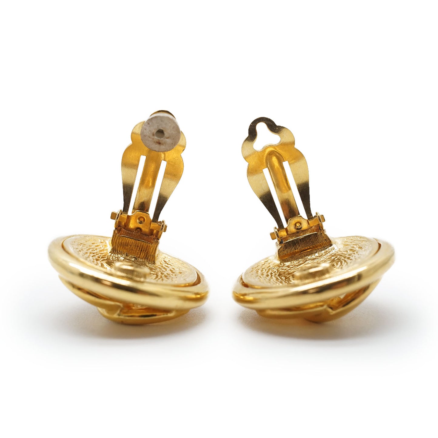 CC Logo Round Clip-On Earrings GP