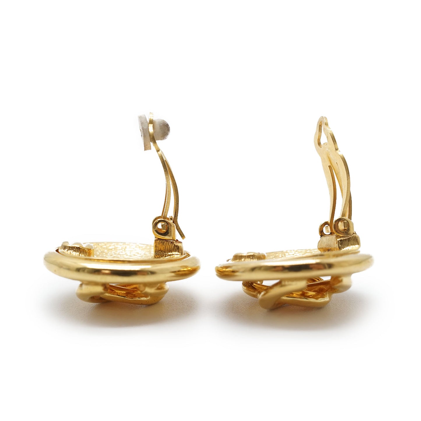 CC Logo Round Clip-On Earrings GP