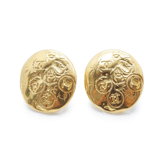 Embossed Multiple CC Clip-On Earrings GP