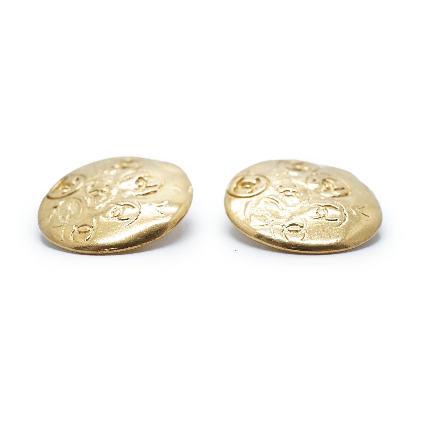 Embossed Multiple CC Clip-On Earrings GP