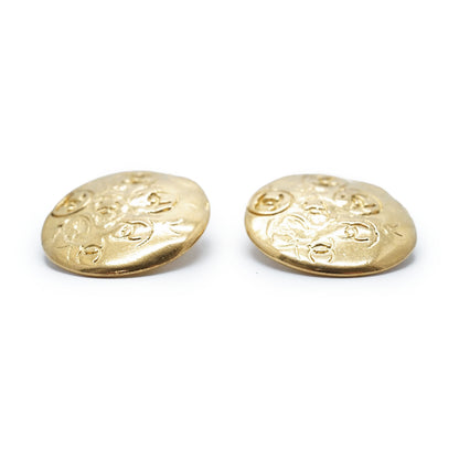 Embossed Multiple CC Clip-On Earrings GP