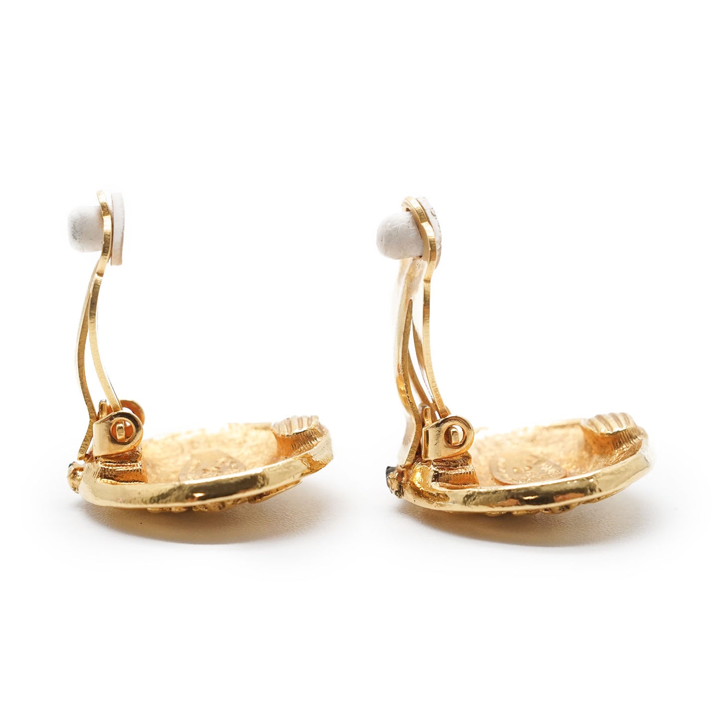 Lion Button Clip-On Earrings GP
