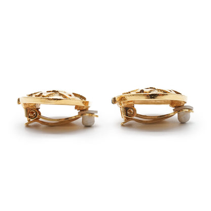 Lion Button Clip-On Earrings GP