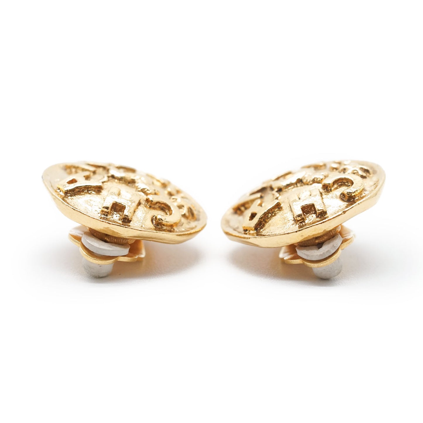 Lion Button Clip-On Earrings GP