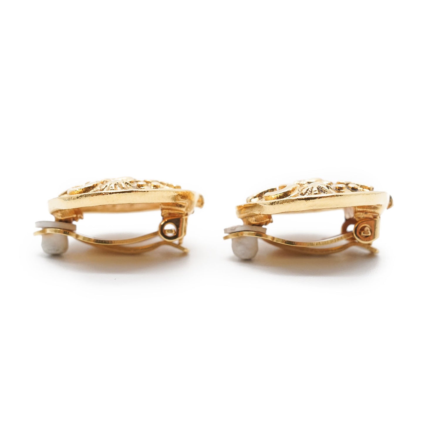 Lion Button Clip-On Earrings GP