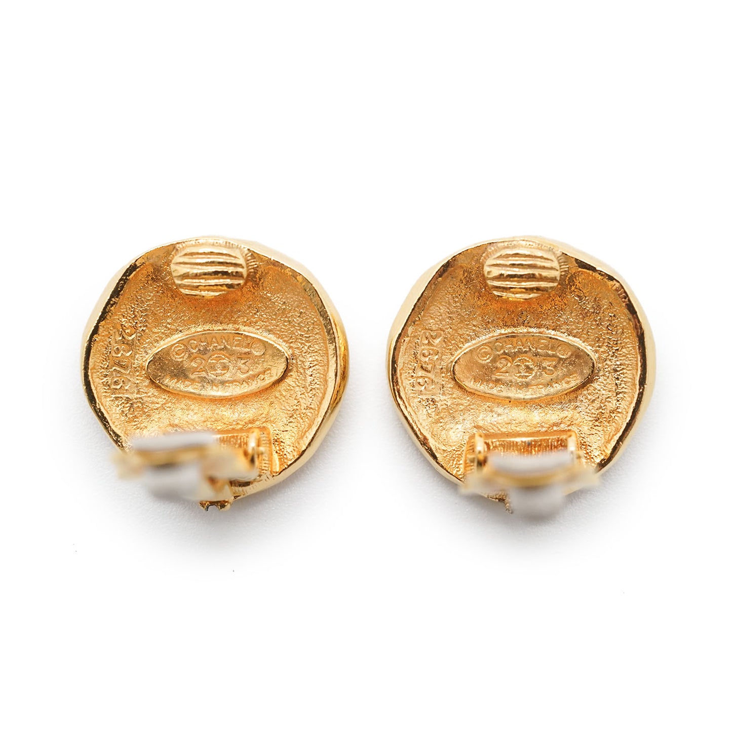 Lion Button Clip-On Earrings GP