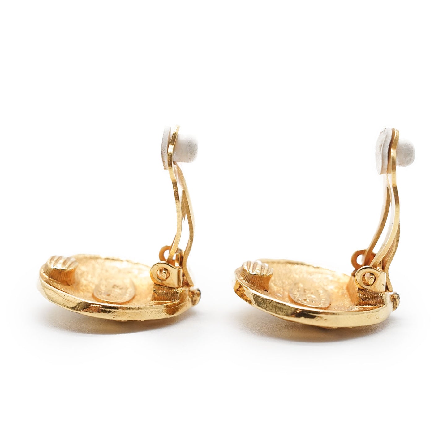 Lion Button Clip-On Earrings GP