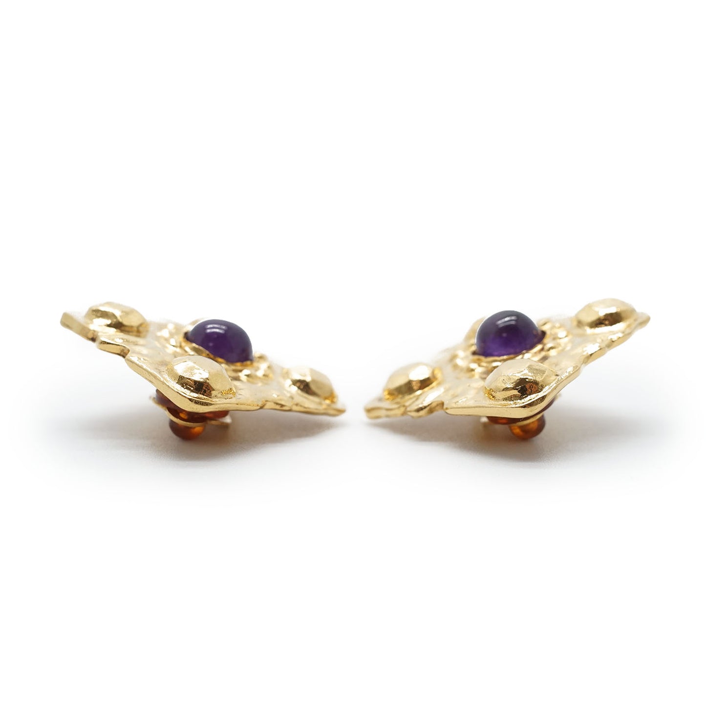 Gripoix Diamond-Shaped Clip-On Earrings GP