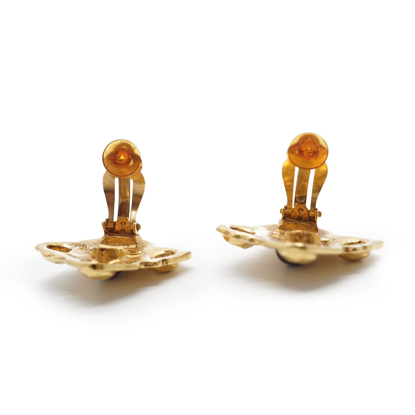 Gripoix Diamond-Shaped Clip-On Earrings GP