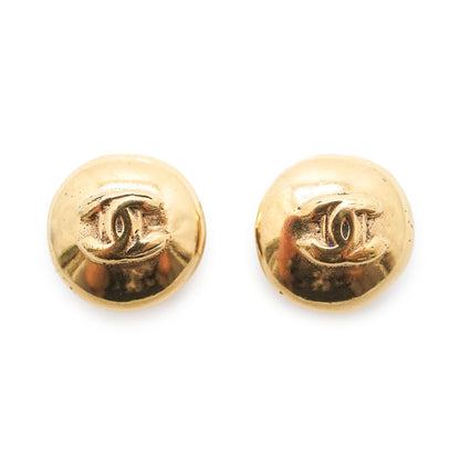 CC Logo Round Clip-On Earrings GP