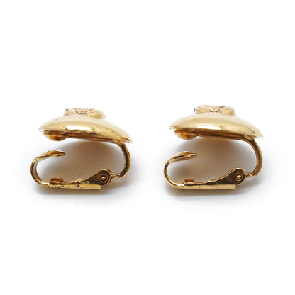 CC Logo Round Clip-On Earrings GP