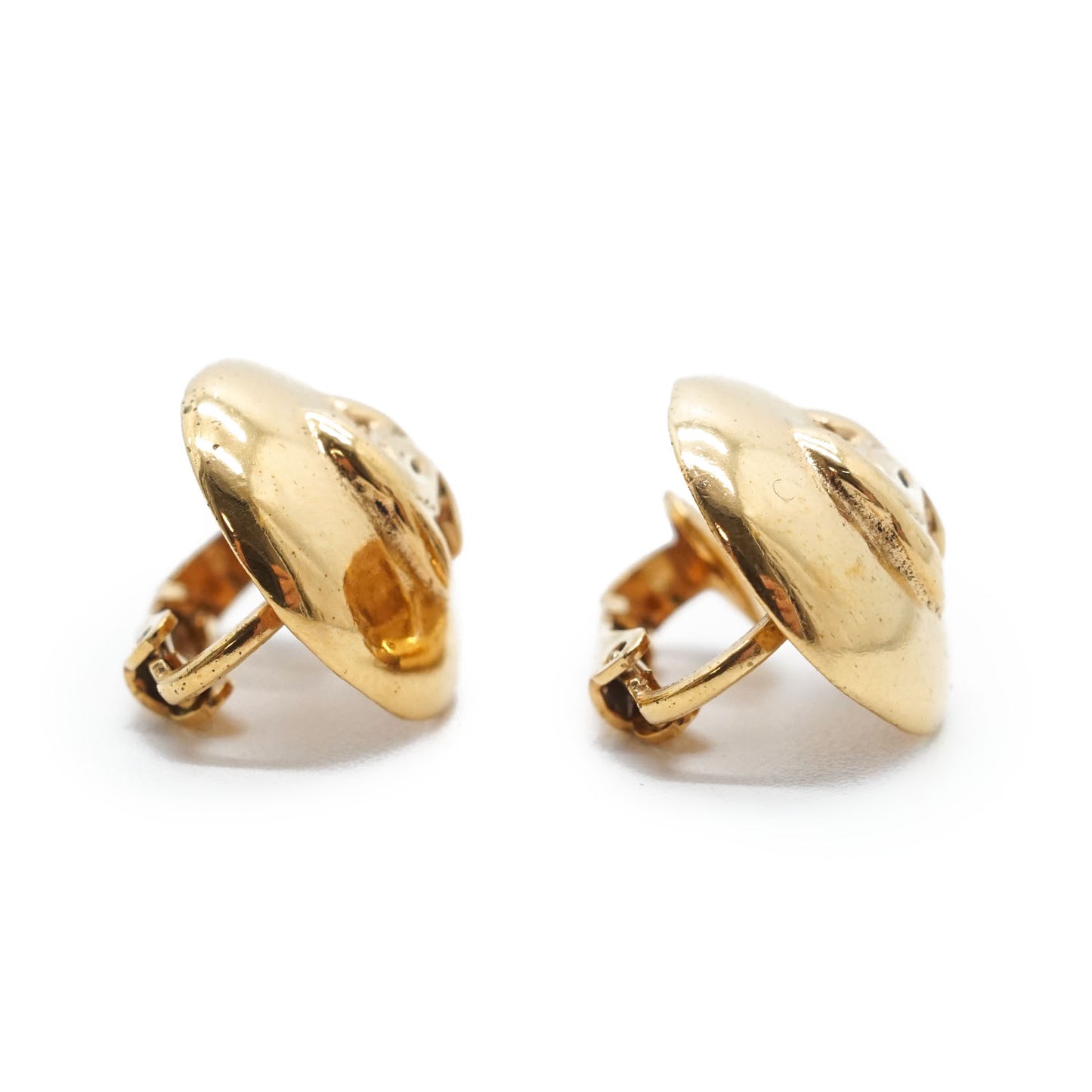 CC Logo Round Clip-On Earrings GP