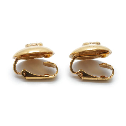 CC Logo Round Clip-On Earrings GP