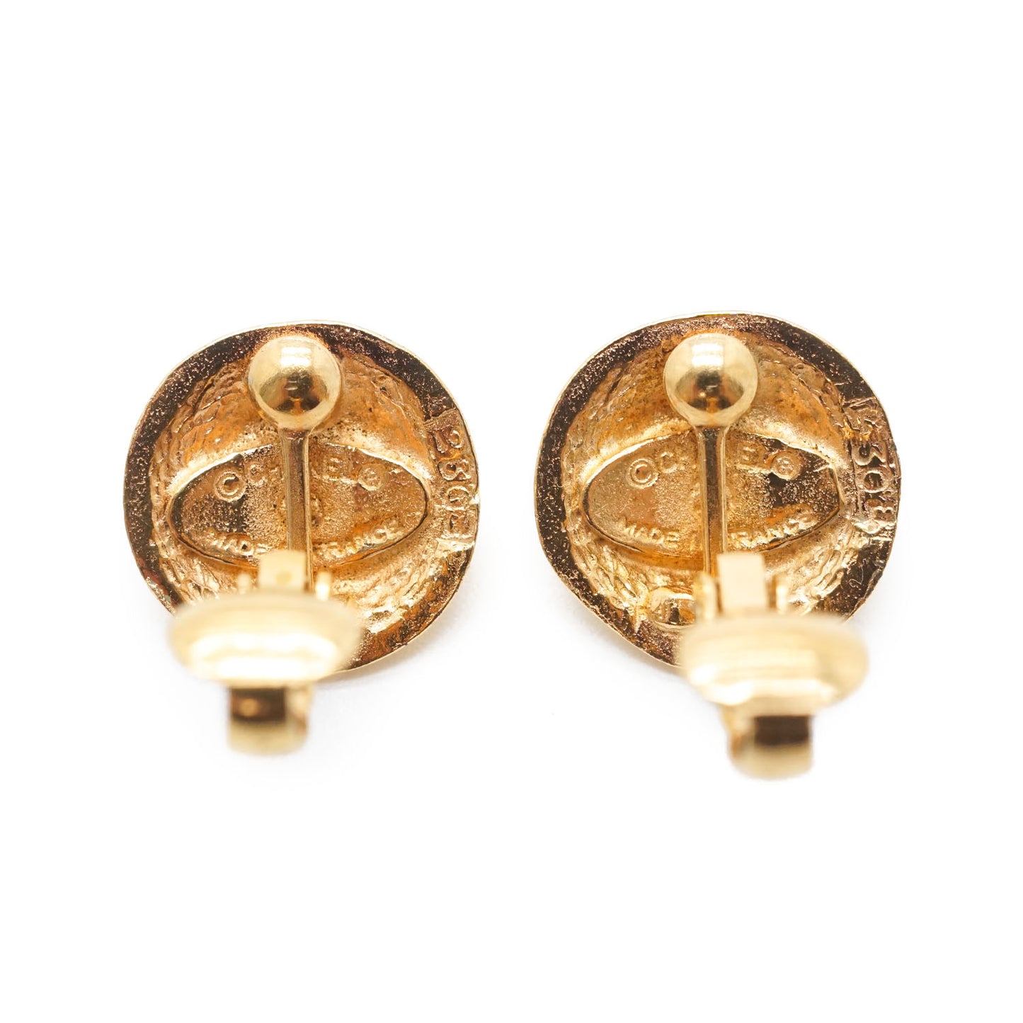 CC Logo Round Clip-On Earrings GP