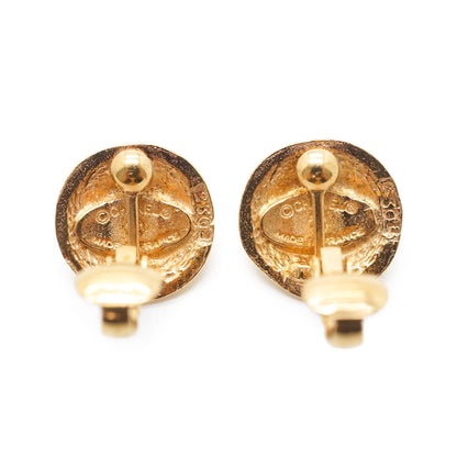 CC Logo Round Clip-On Earrings GP