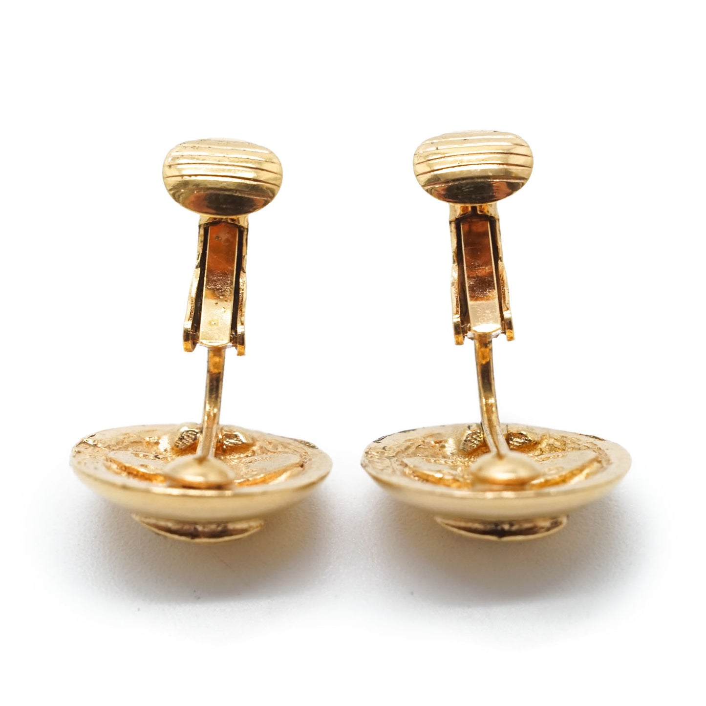 CC Logo Round Clip-On Earrings GP
