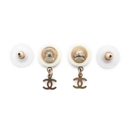 Coco Chanel Round Drop Earrings GP