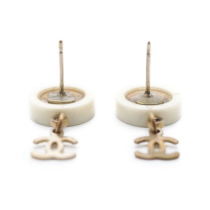 Coco Chanel Round Drop Earrings GP