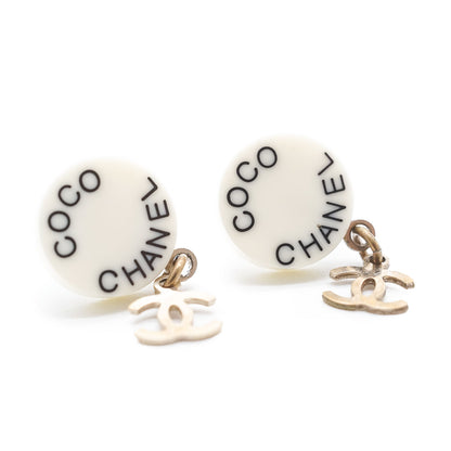 Coco Chanel Round Drop Earrings GP