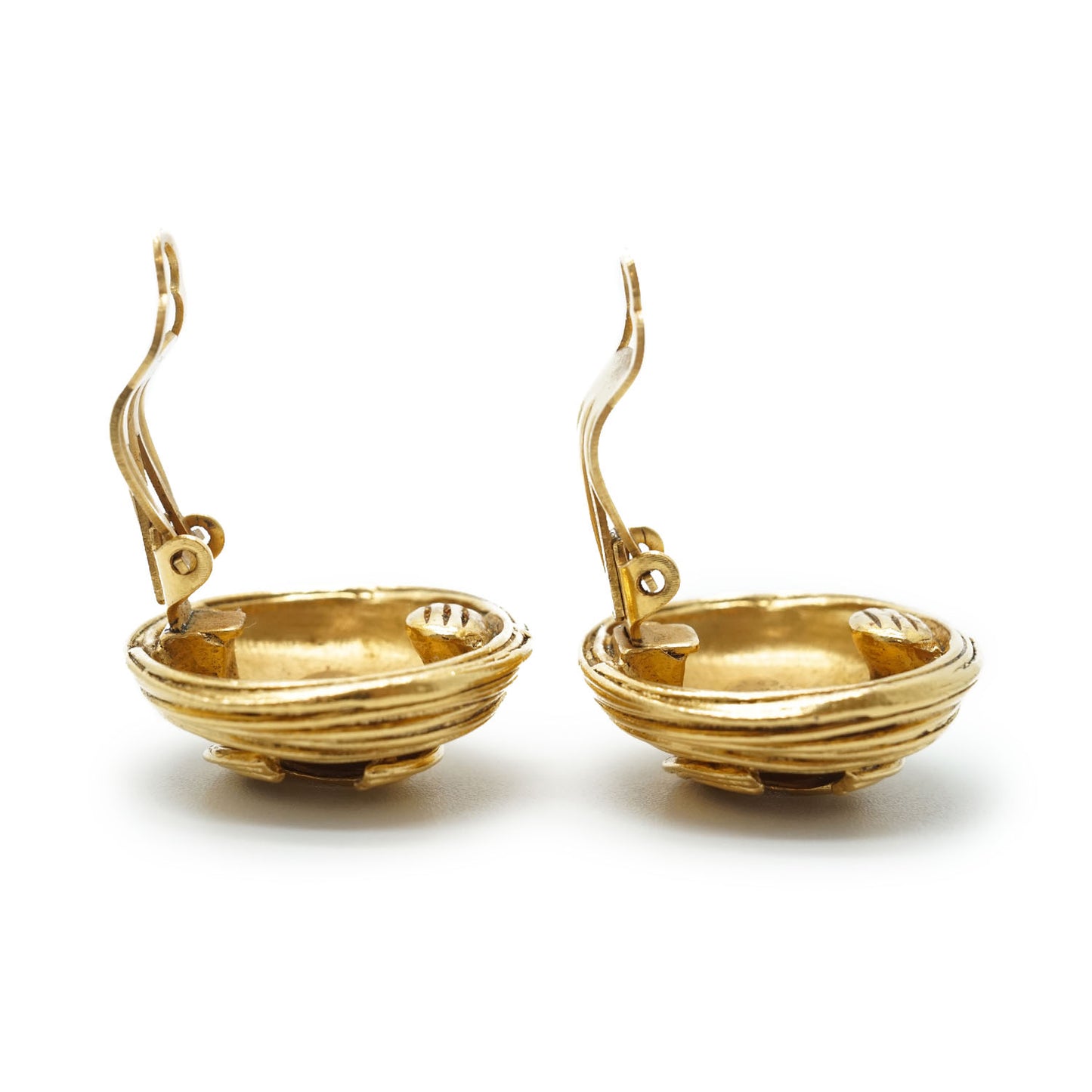 CC Logo Round Clip-On Earrings GP