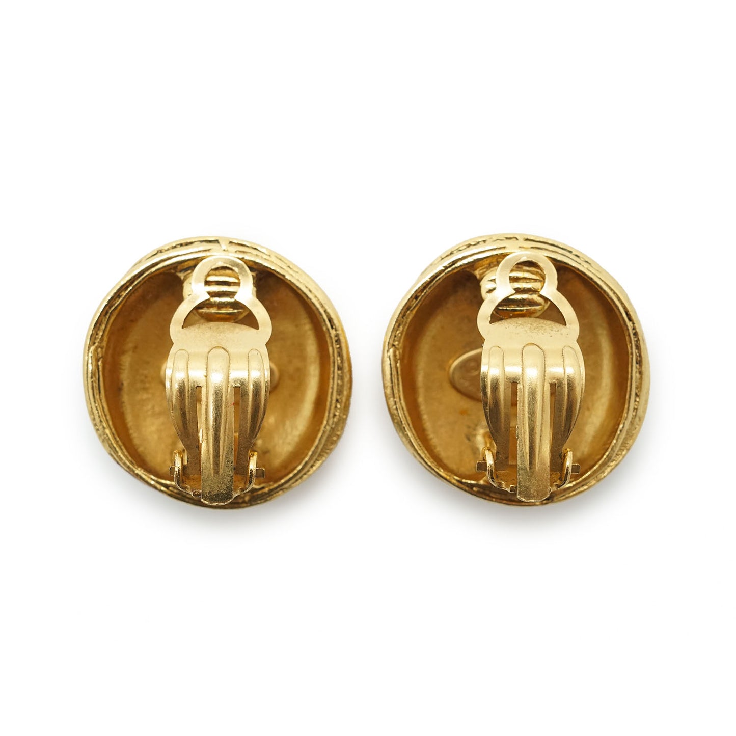 CC Logo Round Clip-On Earrings GP