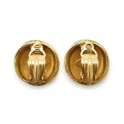 CC Logo Round Clip-On Earrings GP