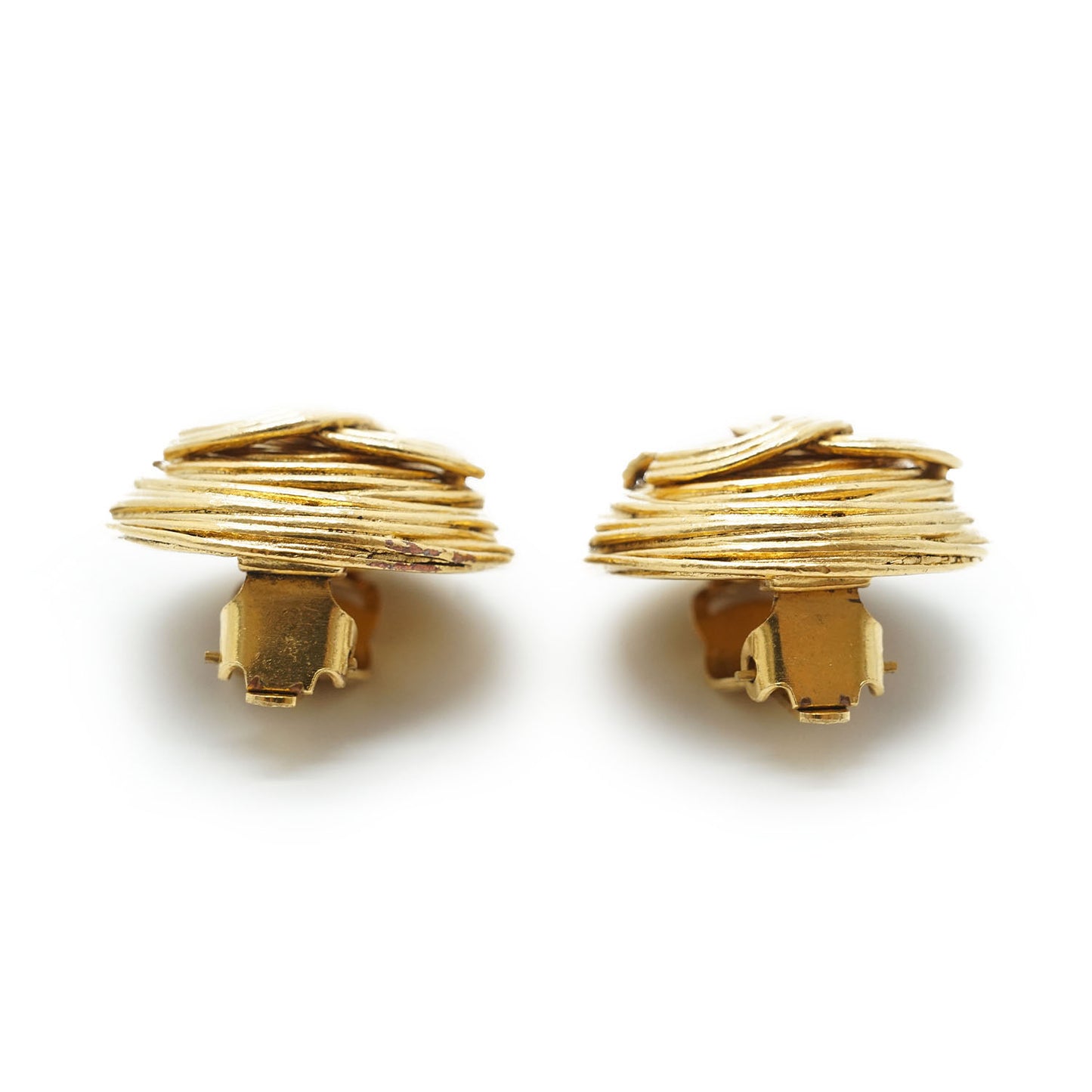 CC Logo Round Clip-On Earrings GP