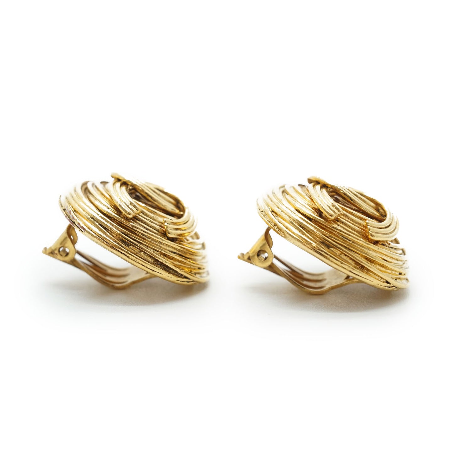 CC Logo Round Clip-On Earrings GP