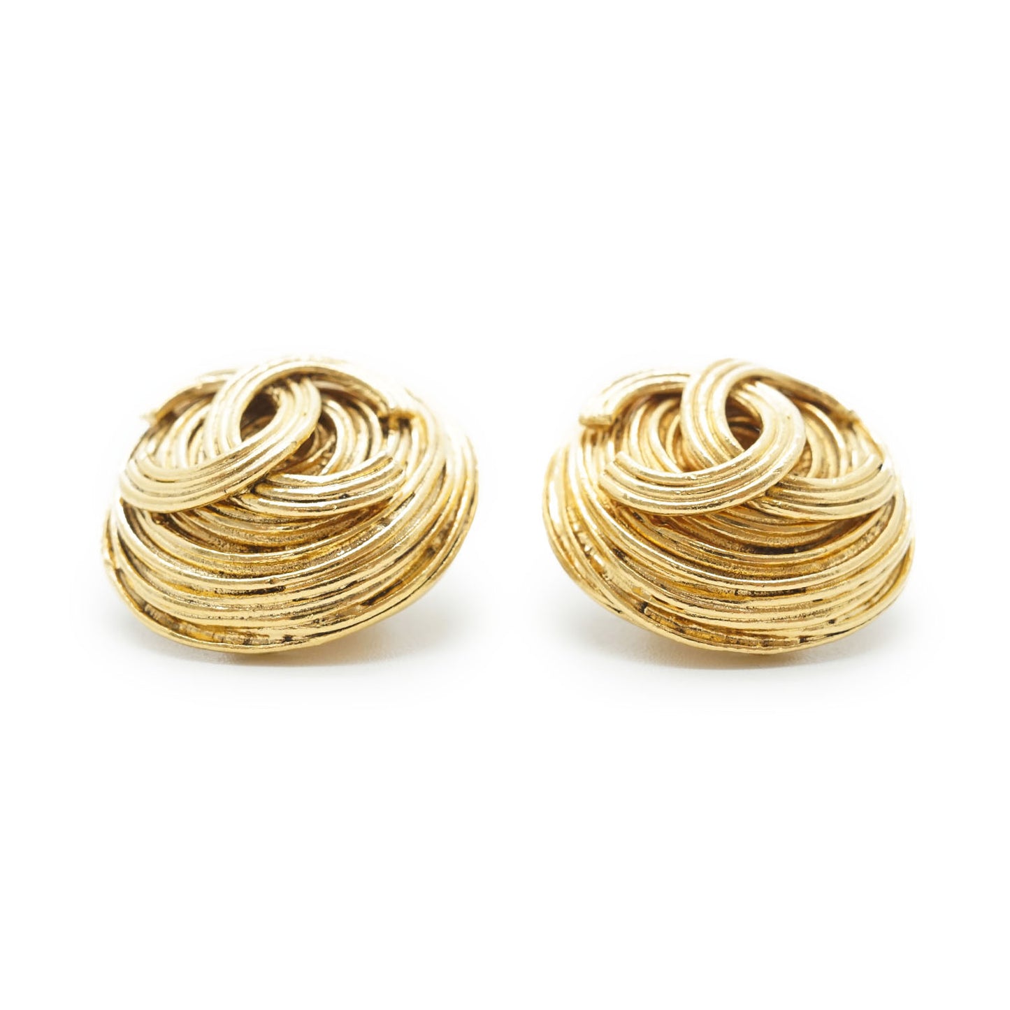 CC Logo Round Clip-On Earrings GP