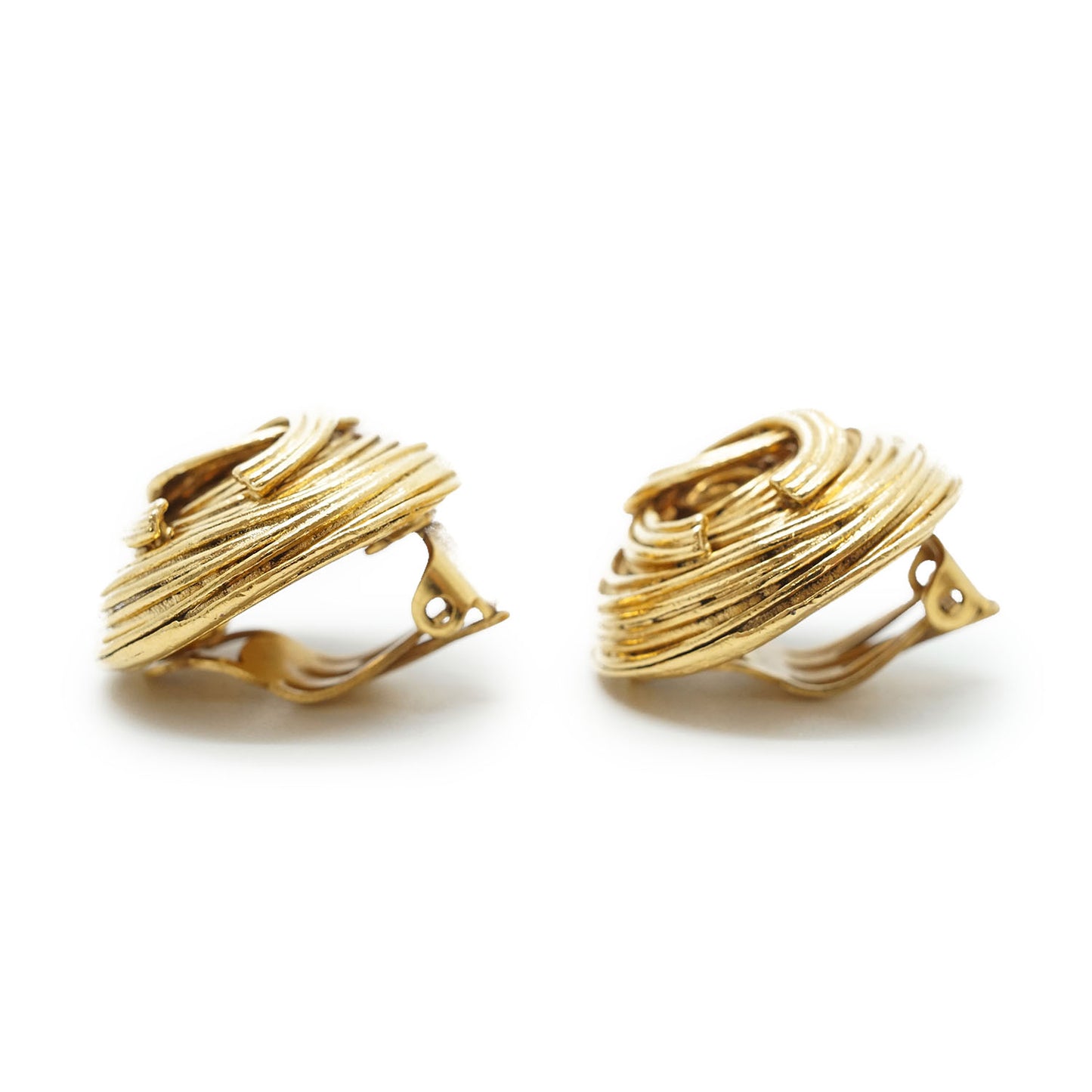 CC Logo Round Clip-On Earrings GP