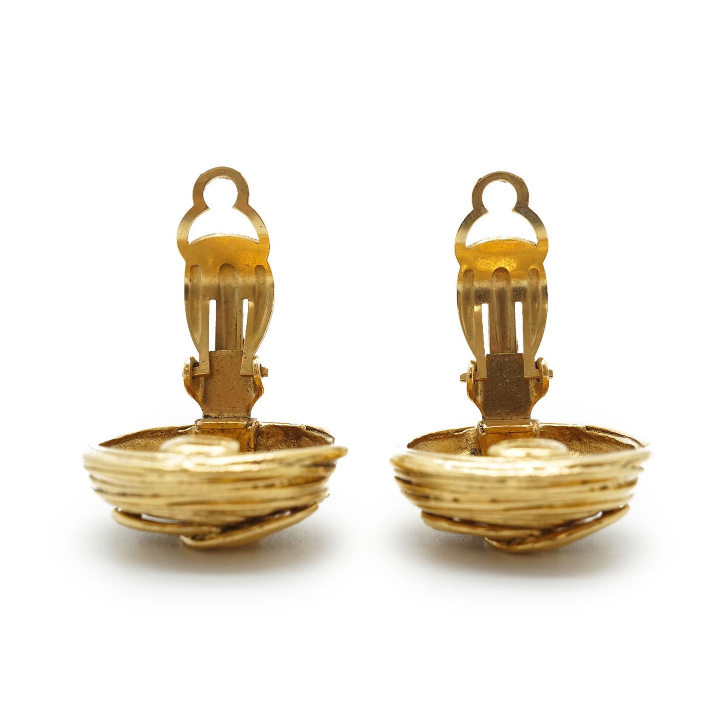 CC Logo Round Clip-On Earrings GP