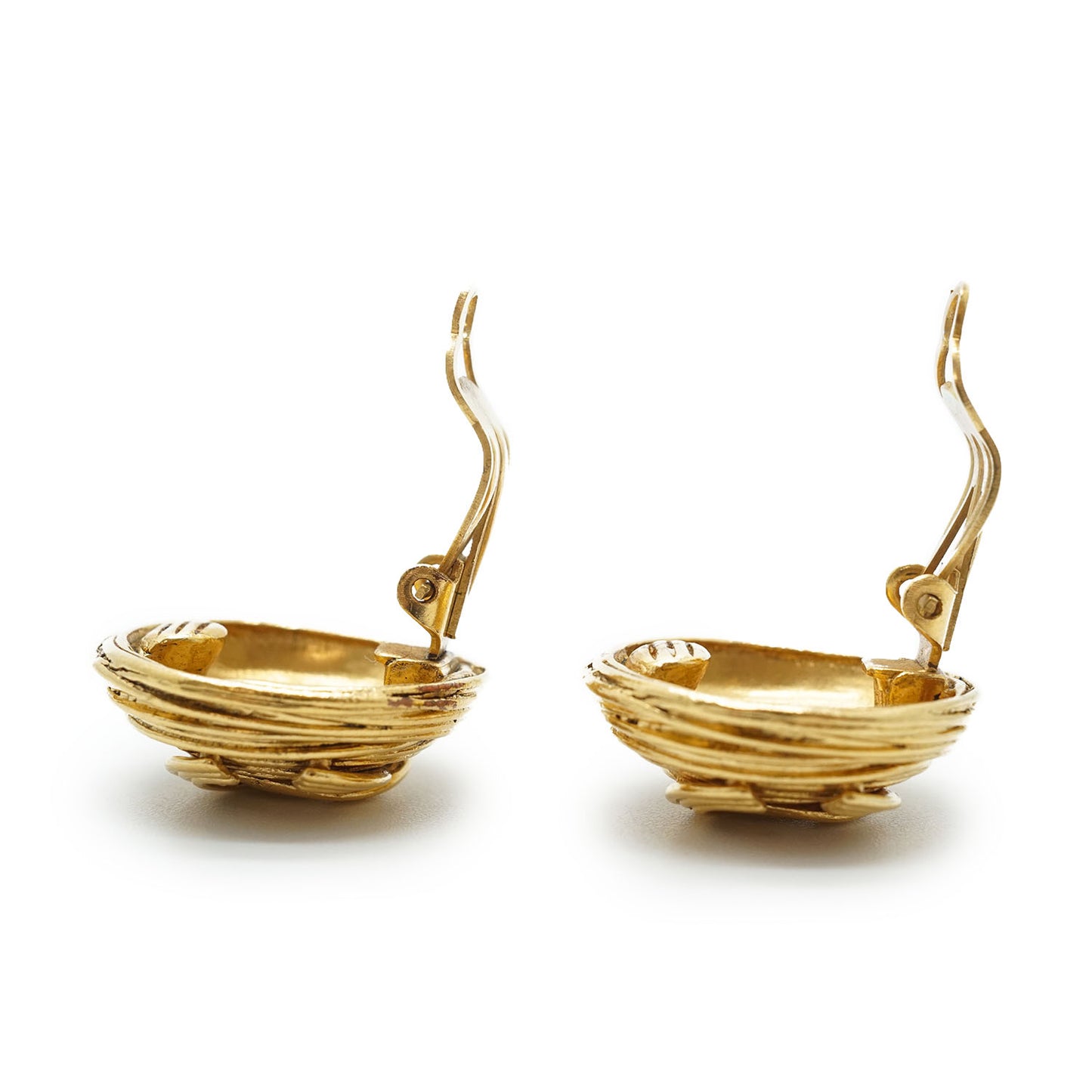 CC Logo Round Clip-On Earrings GP