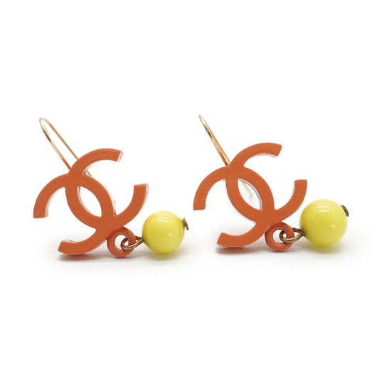 CC Logo Drop Earrings