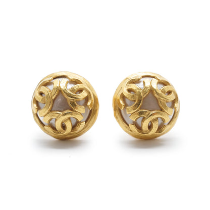 Multiple CC Artificial Pearl Round Clip-On Earrings GP