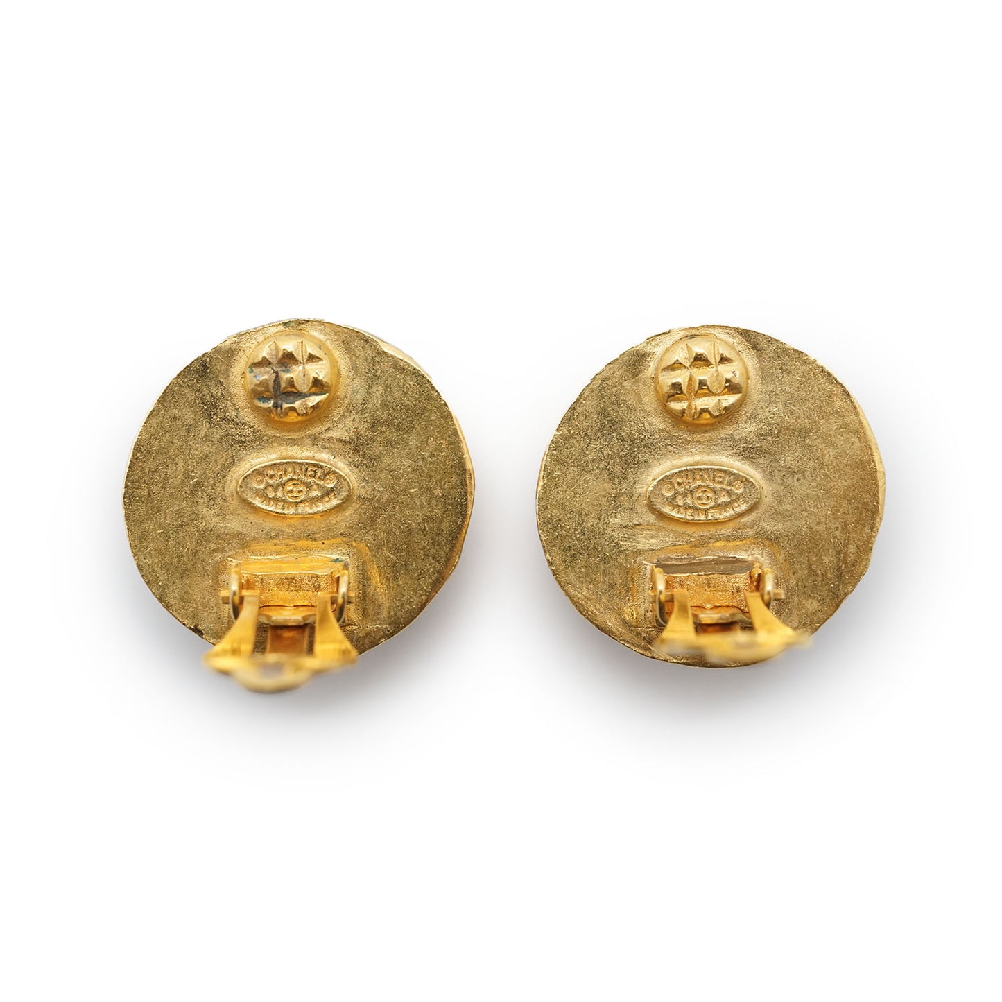 Multiple CC Artificial Pearl Round Clip-On Earrings GP