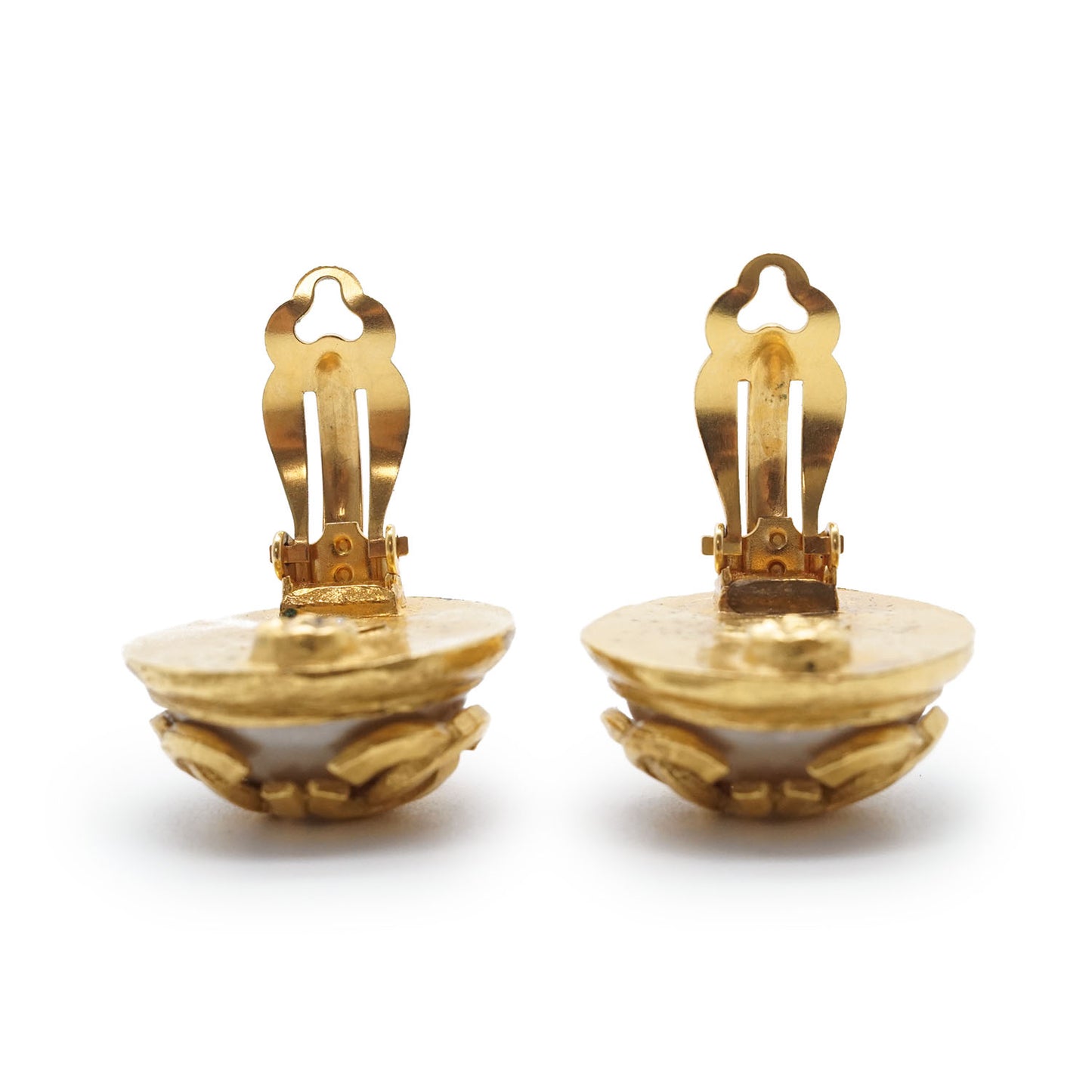 Multiple CC Artificial Pearl Round Clip-On Earrings GP