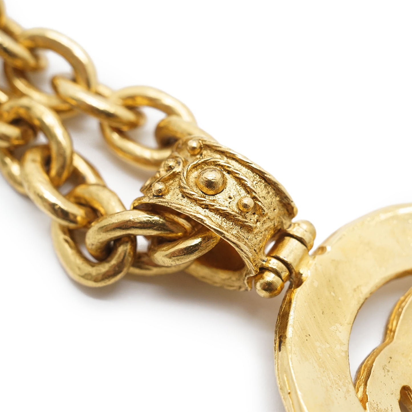 CC Logo Filigree Cut-out Chain Necklace GP
