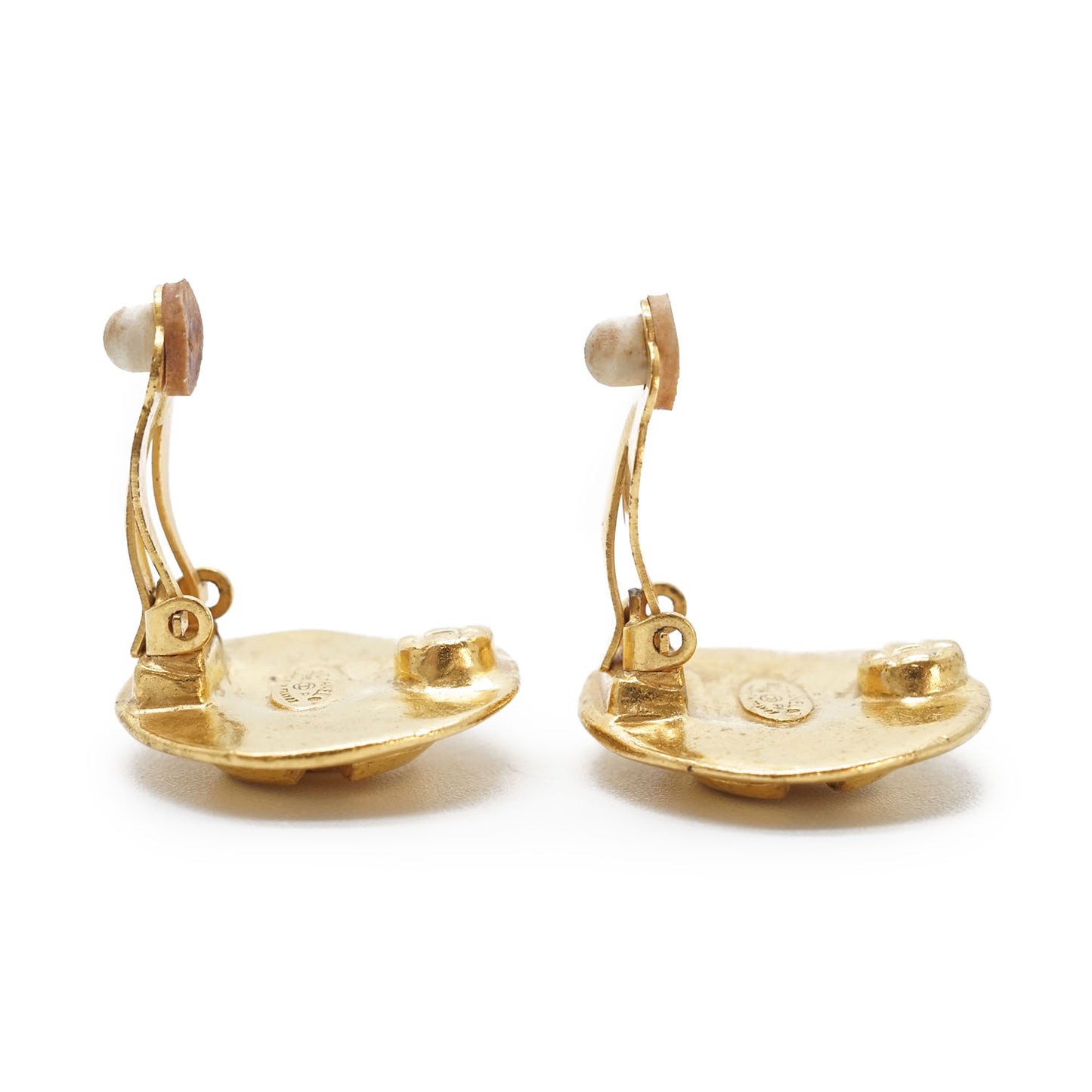 CC Logo Round Clip-On Earrings GP
