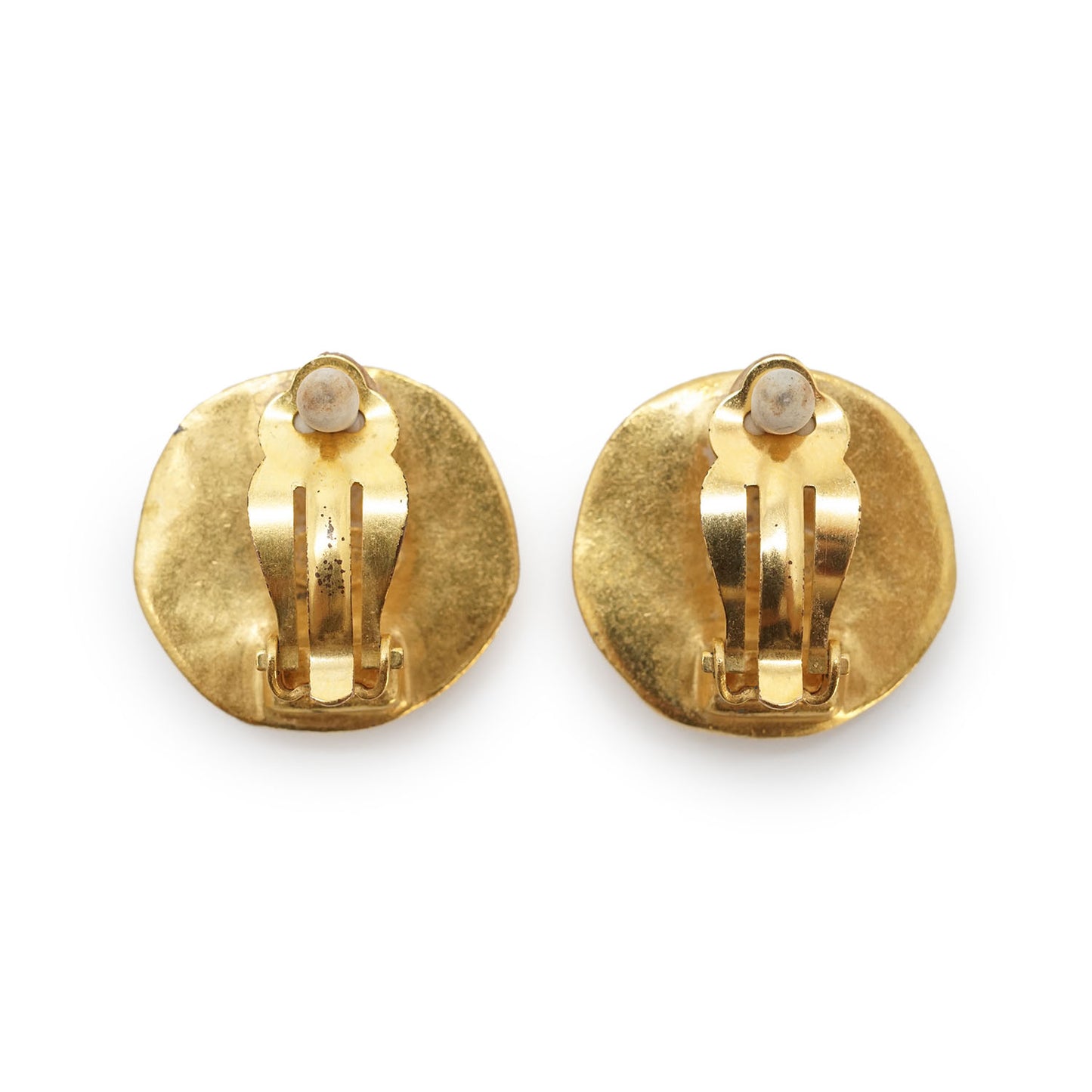 CC Logo Round Clip-On Earrings GP