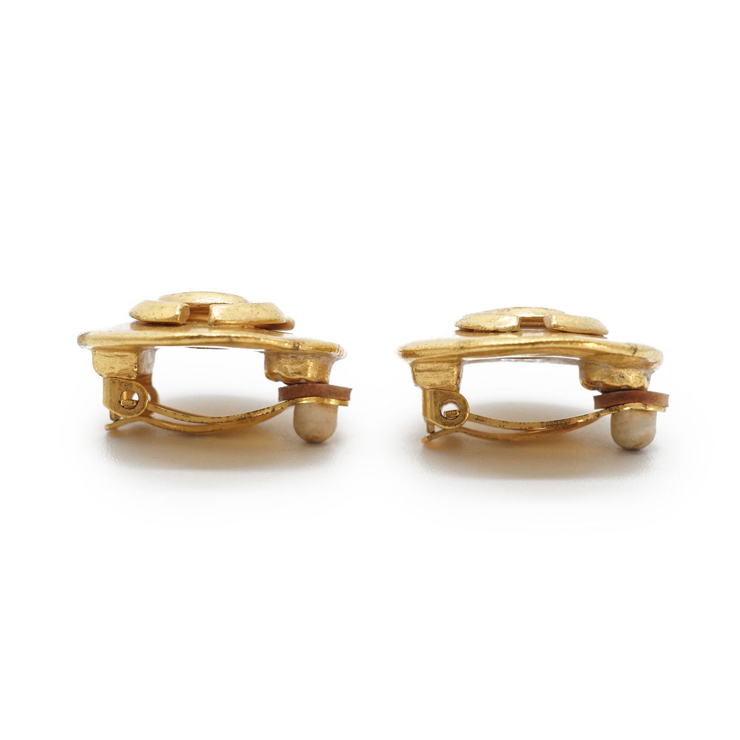 CC Logo Round Clip-On Earrings GP